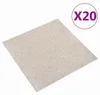 vidaXL Teppich 20 stk. Hellbeige 50 x 50 cm 100% Produktbild-Vorschau 1