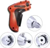 A collage of images showing a lock pick gun and its components. Produktbild-Vorschau
