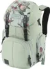 A studio shot of a floral patterned rucksack.