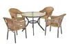 Merxx Gartenmöbel Set Ravenna 5tlg., 4 Stapelsessel, Tisch Produktbild-Vorschau 1