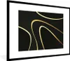 MuchoWow® Gerahmtes Poster Goldene Wellen auf schwarzem Produktbild-Vorschau 1