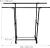 Relaxdays Kleiderständer rollbar, mit Ablage, verstellbar Produktbild-Vorschau 4