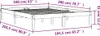 VidaXL 844863, Braun, 165,5 cm, 2,06 m, 31 cm, 1600 x 2000 Produktbild-Vorschau 8