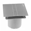 A gray axial fan with a glass top and a cylindrical base, isolated on a white background. Náhled obrázku produktu