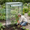 2 serre per pomodori, giardino, balcone, serra in plastica Anteprima dell’immagine prodotto 3