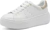 Scarpe basse stringate Tamaris in bianco/bianco combi, Anteprima dell’immagine prodotto 12