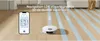 A robot vacuum cleaner and a smartphone displaying its map are shown on a wooden floor, with overlaid text and graphics indicating its navigation features. Voir les images du produit