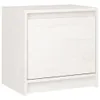 Comodino bianco 40x30,5x40 cm in legno di pino massiccio Anteprima dell’immagine prodotto 10