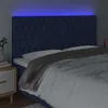 LED Kopfteil Blau 180x7x118/128 cm Stoff Produktbild-Vorschau 3