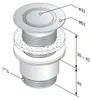 Omp-Tea Nicht verschließbare Ablaufgarnitur 5/4“, Design Produktbild-Vorschau 3