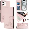 Leder Hülle für iPhone 11 Süße Katze Flip Case Brieftasche Produktbild-Vorschau 1