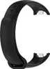 A black silicone watch strap is shown against a white background. Produktbild-Vorschau