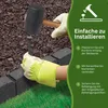 Rasenkanten - 4 Stück - 4,8 Meter - Grau - Wetterfest & Produktbild-Vorschau 8