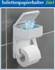 Uchwyt na papier toaletowy z pojemnikiem np. na mokre Podgląd zdjęcia produktu 10