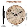 Stille Wanduhr mit 12 cm Durchmesser, geräuschloses Produktbild-Vorschau 2