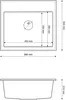 Granitan - Lavello in granito - Lavello da cucina - 56x50 Anteprima dell’immagine prodotto 7