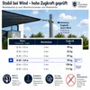Sonnensegelmast ⌀42mm 2,5m mit Bodenhülse Höhenverstellbar Produktbild-Vorschau 3