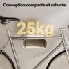 Wiltec Support mural pour vélo blanc 25,6 x 30 x 11,4 cm Voir les images du produit 4
