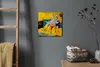 Coloray Uhr auf Leinwand 30x30 cm Wand Uhr Dekoration Produktbild-Vorschau 4