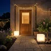 LED Solar Kunststoff Würfelleuchte warm weiß - 20 cm - Produktbild-Vorschau 6