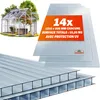 GARDEBRUK® 14x Plaques de polycarbonate creux 4mm Voir les images du produit 1
