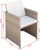 vidaXL Gartenstühle 2 Stk. mit Polstern und Kissen Poly Produktbild-Vorschau 4