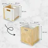 HMF Aufbewahrungsbox aus Holz zum Zusammenstecken, Regalbox Produktbild-Vorschau 6