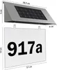 DEUBA® Edelstahl Hausnummer Beleuchtet Solar 4 LEDs Produktbild-Vorschau 3