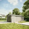 Garage  21 m²- L378xB648 cm- Garage für Autos, Motorräder, Produktbild-Vorschau 1