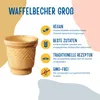 BAZKO Waffelbecher Groß | halbsüße Eiswaffeln 7,8 cm / 7,5 Produktbild-Vorschau 2