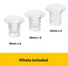 Medela Silikoneinsätze für 24-mm-Brusthütchen | Milchpumpen Produktbild-Vorschau 2
