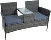 Polyrattan Gartenbank Bank Rattan Sitzbank 2-Sitzer Produktbild-Vorschau 5