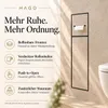 HAGO24 WC Modul Edelstahl Schwarz Schlitz Einbauschrank Produktbild-Vorschau 3