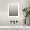 A modern bathroom vanity with a lighted mirror, sink, and faucet. Náhled obrázku produktu