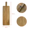 A long wooden cutting board with dimensions indicated by red lines and text. Anteprima dell’immagine prodotto