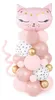 Luftballons und Folienballon Katze 83x140cm 37er Set Rosa Produktbild-Vorschau 1