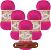 5 x ALIZE Diva 149 Fuchsia mit Label Produktbild-Vorschau 1