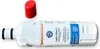 A white refrigerator water filter with a red cap next to it, set against a white background. Produktbild-Vorschau