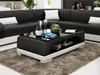 Ledertisch Couchtisch Glastisch Sofa Beistell Moderner Produktbild-Vorschau 2