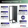 Kaminholzregal PHOENIX mit Rückwand für Wandmontage | für Produktbild-Vorschau 6