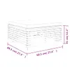 vidaXL Gartenhocker mit Creme Kissen Massivholz Teak -  Produktbild-Vorschau 8