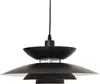 BELIANI Lampa wisząca czarna metalowy klosz klosz piętrowy Podgląd zdjęcia produktu 1