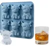 Mini 3D Hochlandrind Eiswürfelform, Silikonform für Eis, Produktbild-Vorschau 1