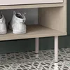 Garderoben-Set mit Wandpaneel & Schuhbank & Spiegel & Produktbild-Vorschau 4