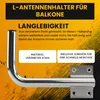 Extralink Linke seitliche Wandhalterung für Antenne 600 mm, Produktbild-Vorschau 6