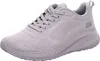 A single gray Skechers Bobs Sport Squad Chaos women's training shoe is shown from a side angle against a white background. Voir les images du produit