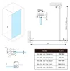 Bruckner SPITZA Duschabtrennung WALK-IN, 800mm, Klarglas Produktbild-Vorschau 4