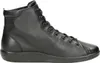 A studio shot of a black high-top sneaker. Produktbild-Vorschau