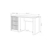 Biurko AVENTO 3S Beż – 140,4 x 76,4 x 55,1 cm Podgląd zdjęcia produktu 6