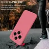 A pink phone case is shown falling onto cracked asphalt, with a person's legs and feet in athletic wear in the background. Produktbild-Vorschau